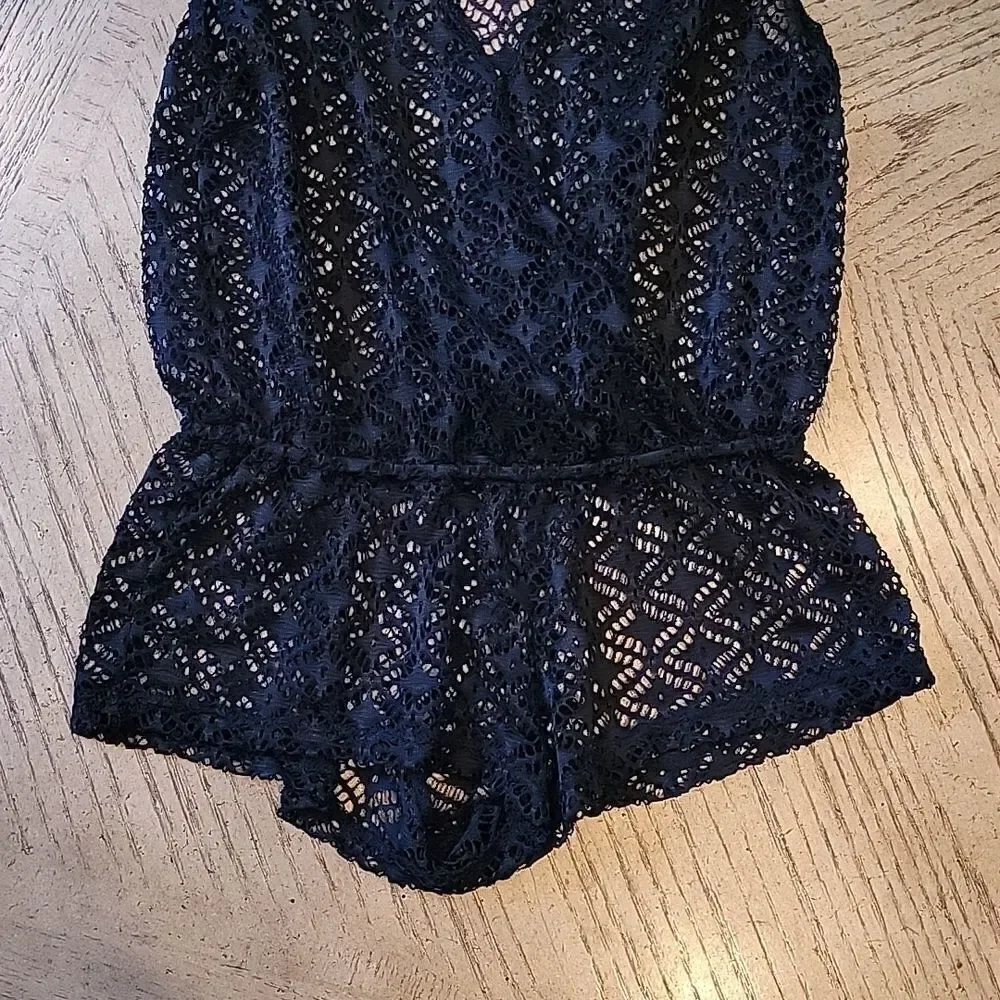Black Swim suit cover jumpsuit size S 🖤